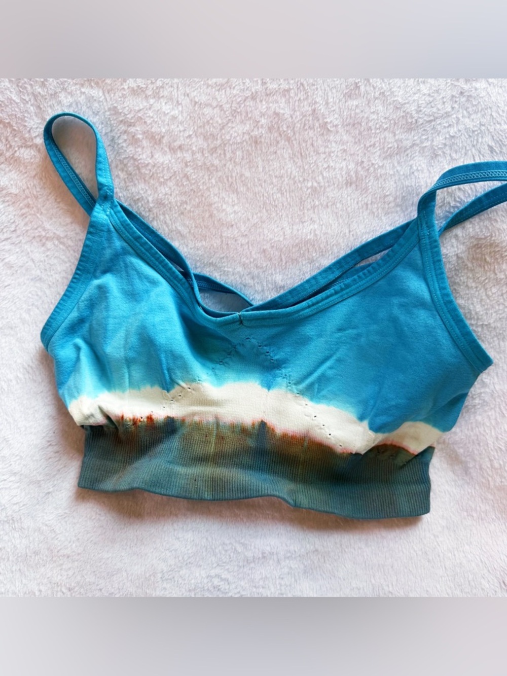 Free People Movement Multicolor Tie-Dye Bralette NWOT